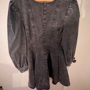 Vici Charcoal Denim Dress